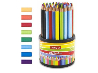 DONG-A KREDKI ARDOR DISPLEJ OBROTOWY 72 SZT. (MIX FLUO 4 KOLORY-12, MIX KLOR-60)