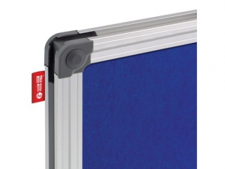 TABLICA FILCOWA MEMOBE NIEBIESKA, RAMA ALUMINIOWA CLASSIC, 200X100 CM