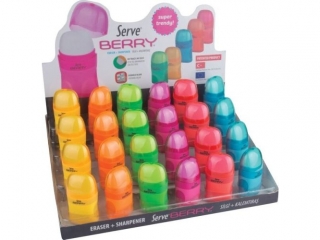 BERRY gumka + temp. 2 otw. x24 DISPLAY kolor MIX piêtrowy (0proc)