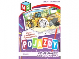 POJAZDY- JAK ZE ZDJCIA KOLOROWANKA