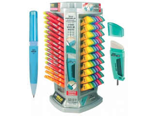 DOUBLE MIX    graf.80szt 0, 5+0, 7 + gumka/zakr x108+12 Gratis Displ. [opakowanie=120szt]
