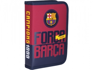 Piórnik pojedynczy z wyposa¿eniem, 2 klapki, 1W2 FC-88 Barcelona Barca Fan 4