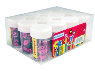 CEKINY 1237 7MM FIOLETOWE OP. 12 SZT. X 7G PROMBN
