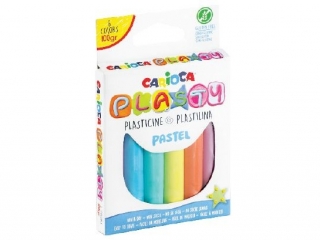 Plastelina pastelowa 100g 6 kolorów bezglutenowa (sz)(p)