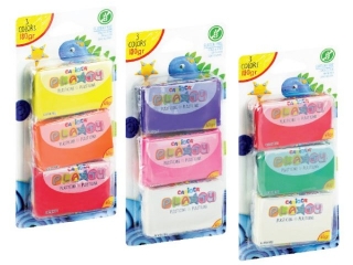 Plastelina 180g 3 kolory bezglutenowa blister (sz)(p)