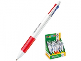 Długopis Carioca 4 kolory (40146) (opakowanie=24szt) (sz)