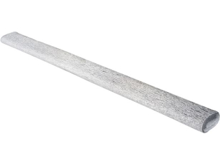 Bibua dekoracyjna karbowana 50x150cm metal. srebrna