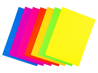 Tektura falista fluorescencyjna TFF-9094-MIX (7 kol.), arkusz 25x35cm