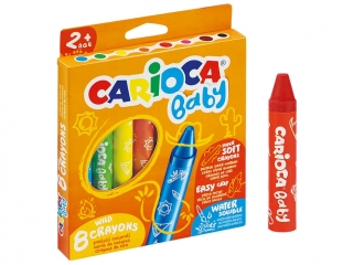 Kredki Baby 8 kolorów Carioca od 2. roku (42892) (sz)