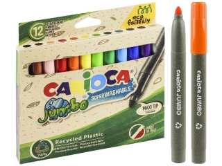 Pisaki CARIOCA EcoFamily Jumbo 12 kol. (43101) (sz)