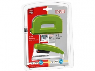 ZESTAW NOVUS ZSZYWACZ E15+DZIURKACZ E210 ZIELONY BLISTER