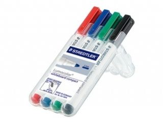 Marker Lumocolor whiteboard, 4 szt., w opakowaniu, Staedtler [opakowanie=10szt]