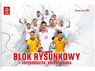 BLOK RYSUNKOWY A4 20 Z KOLOROWANKĄ PZPN[10x120 (0 proc)