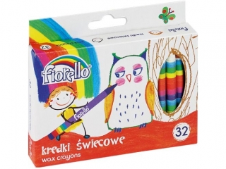 Kredki Fiorello wiecowe 32 kol. [opakowanie=12szt] (sz)(p)