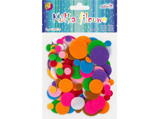 Kka filcowe KF-6524 r. 2 cm, 250 szt. mix kolorw