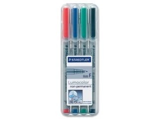 Foliopis Lumocolor, 4 szt. (2 3 5 9) w etui, Staedtler [opakowanie=10szt]
