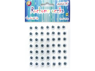 Ruchome oczka MT-6405(129) samop.okrge 8mm.bl.49szt