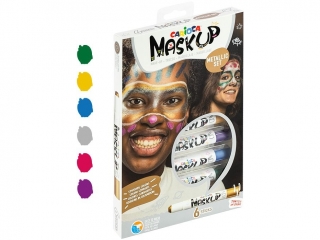 Kredki do twarzy CARIOCA MaskUP metaliczne 6 kol. (43155) KWBN24