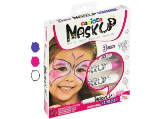 Kredki do twarzy CARIOCA MaskUP Princess 3 kol. (43049) KWBN24