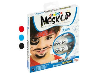 Kredki do twarzy CARIOCA MaskUP Carnival 3 kol. (43050) KWBN24