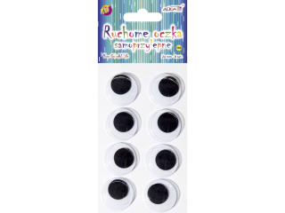 Ruchome oczka MT-6413(162) samop. okrge 24mm.bl.8 szt.