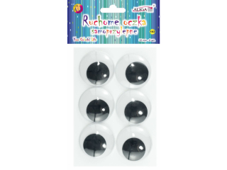 Ruchome oczka MT-6424 samoprzylepne okrge 35mm.bl.6 szt.