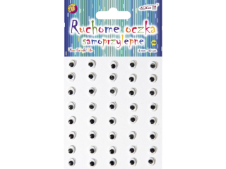 Ruchome oczka MT-6414(158) samop.owalne 8mm/bl. 40 szt.