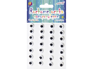 Ruchome oczka MT-6415(159) samop.owalne 10mm/bl.28 szt.