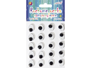 Ruchome oczka MT-6416(160) samop. owalne 13mm/bl.20 szt.