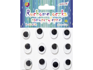 Ruchome oczka MT-6417(161) samop. owalne 20mm/bl.12 szt.