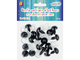 Oczka wciskane plastikowe MT-3584 z zabezp.12mm, op.20szt.
