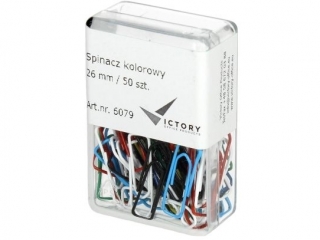 SPINACZ KOLOROWY 26MM OP3 50 SZT.  VICTORY OFFICE