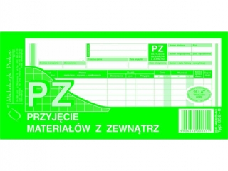 PZ Przyjęcie materiałów z zewnątrz