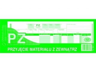 PZ Przyjęcie materiałów 1/2 A4
