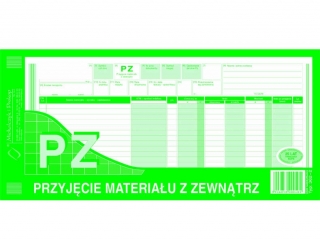 PZ Przyjęcie materiałów 1/3 A3