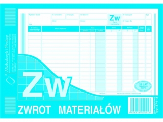 Druk - ZW Zwrot Materiałów A5