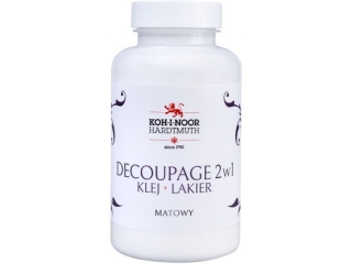 KIN DECOUPAGE 2 W 1 KLEJ + LAKIER MAT 200 ML