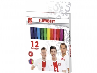 Flamastry 12 kolorów PZPN
