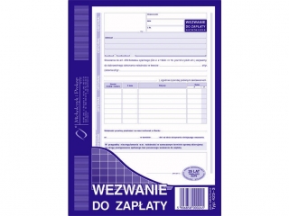 Druk - Wezwanie do zapłaty A5