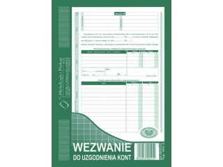 Druk - WZK Wezwanie do uzgodnienia kont A5