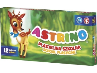 Plastelina szkolna Astrino 12 kol  [opakowanie=24szt]