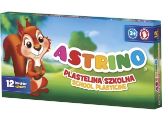 Plastelina szkolna Astrino 12 kol  [opakowanie=24szt]