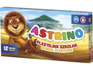 Plastelina szkolna Astrino 12 kol  [opakowanie=24szt]