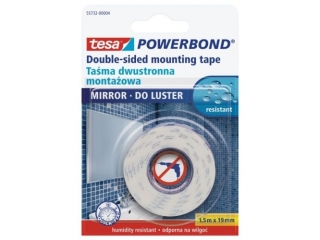 TAŚMA TESA POWERBOND MIRROR1, 5M X 19MM TRANSPARENTNA