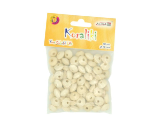 Koraliki drewniane PJ-0782  paskie 14mm op.80szt. PROM