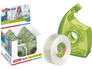 TAMA BIUROWA TESAFILM ECOxCLEAR 33M X19 MM + DYSPENSER EASY CUT [opakowanie=6szt]