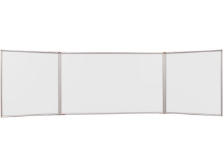 TABLICA TRYPTYK MEMOBE SUCHOŚCIERALNA MAGNETYCZNA BIAŁA, RAMA ALUMINIOWA PRESTIGE, 170X100 CM