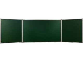 TABLICA TRYPTYK MEMOBE KREDOWA MAGNETYCZNA ZIELONA, RAMA ALUMINIOWA PRESTIGE, 170X100 CM