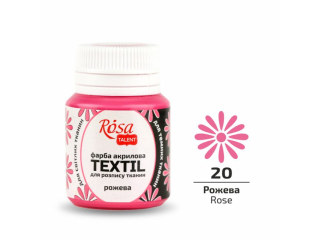 ROSA TALENT FARBA DO TKANIN ROSE 20 20 ML