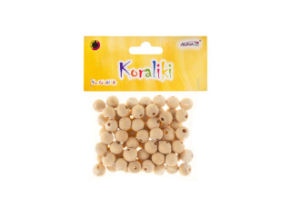 Koraliki drewniane PJ-9677 rozm. 12mm, op. 70szt.